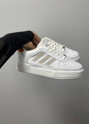 Женские кроссовки adidas dass-ler white beige orange / smb