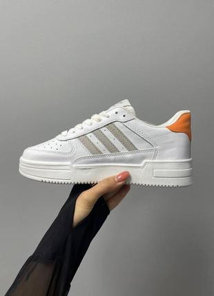 Женские кроссовки adidas dass-ler white beige orange / smb5 фото