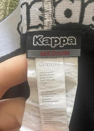 Классные, трусы, боксерки, коттоновые, мужские, черного цвета, от дорогого бренда: kappa10 фото