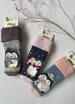 Махрові теплі шкарпетки для дівчаток 24-26/26-28 розмір1 фото