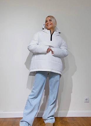 Курточка свитер анорак зефирка с карманом малиновая розовая белая синяя электрик хаки коричневая бежевая черная оверсайз весенняя осенняя стеганая