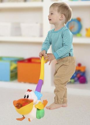 *игрушка-каталка "пеликан-затейник" тм kiddieland (рус.озвучка) арт. 049767 топ