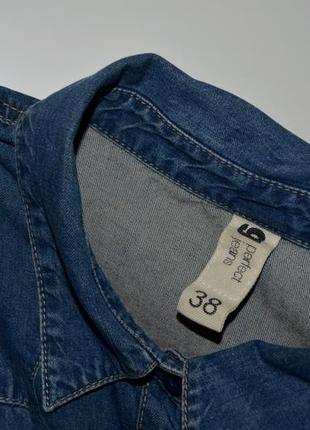 38/м фирменная женская джинсовая рубашка блуза блузка5 фото