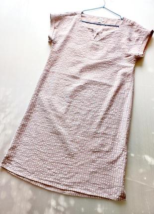Платье туника в полоску с люрексом1 фото