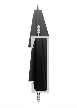 Врізний проф.-ручка ferro fiori m 8010 чорний анодір., 18мм2 фото