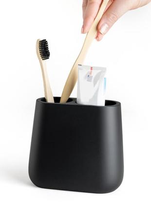 Підставка для зубних щіток та пасти richmond ba-08 black2 фото