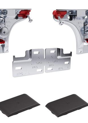 К-кт скрытых навесов libra h6 (широк.загл.антрацит,штоки 15мм,230 кг/пара), italiana ferramenta