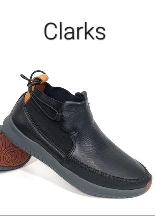 Кожаные ботинки clarks оригинал7 фото