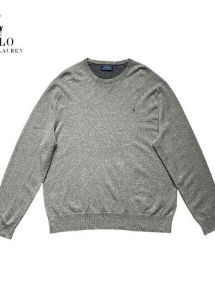 Светер,кофта от бренда polo ralph lauren grey size l-xl
