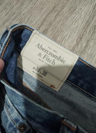 Мужские джинсы / abercrombie & fitch / синие джинсы / штаны / брюки / denim /3 фото