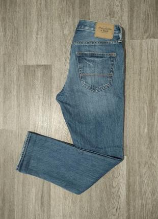 Мужские джинсы / abercrombie & fitch / синие джинсы / штаны / брюки / denim /
