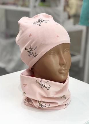 Шапка и снуд на весну