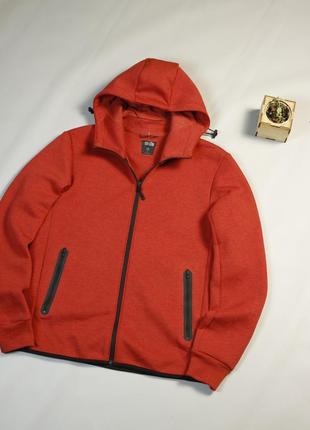 🍎uniqlo zip hoodie🍎 мужское худи на молнии с карманами кофта за капюшоном базовое красное