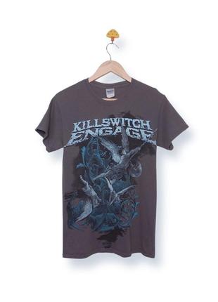 Винтажная ретро футболка killswitch engage battle 2012 винтаж 2000х y2k мерч gildan металкор метал metalcore metal parkway drive s1 фото