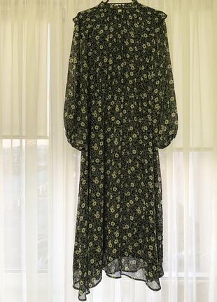 Платье mango с цветочным принтом4 фото