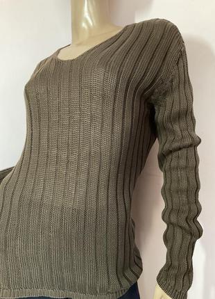 Итальянский свитер из рыхлого трикотажа /l / brend benetton3 фото