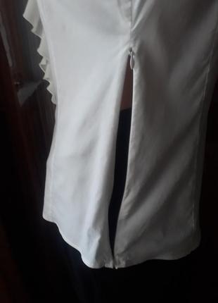 Біла натуральна стильна блузка motivi6 фото