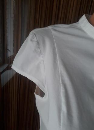 Біла натуральна стильна блузка motivi7 фото