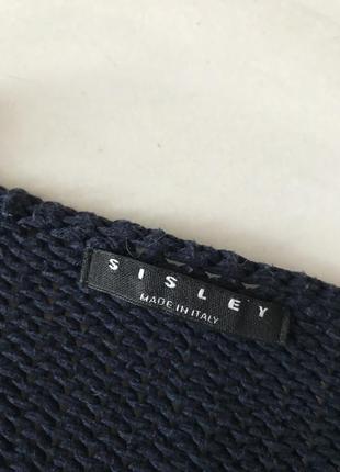 Коттоновый вязанный свитер - кольчуга , италия 52-54 р4 фото
