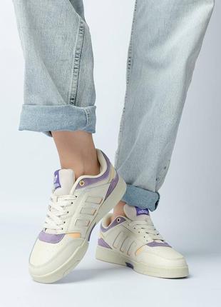 Женские кожаные кроссовки на весну adidas drop step 🆕 кожаные кеды адидас9 фото