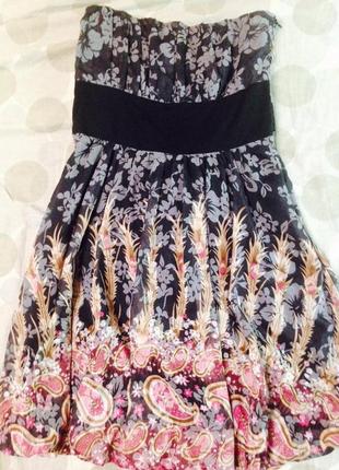 Літні брендові сукні-сарафани з квітами ged london, colins, xs в ідеалі4 фото