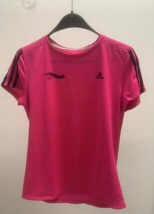 Футболка adidas малинка оригинал яркий рожевий неон