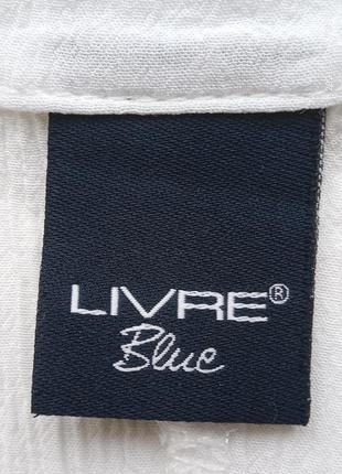 Отличная вискозная блузка  livre blue оверсайз / размер xs5 фото