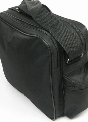 Практична чоловіча сумка через плече wallaby 2440 чорний3 фото