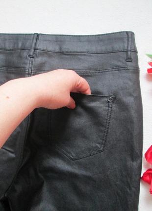 Мега классные стрейчевые джинсы с пропиткой под кожу dorothy perkins 💜❄️💜5 фото