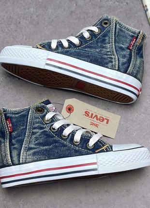 Джинсовые кеды девочке levi's