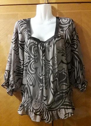 Брендова  100% шовк стильна  напівпрозора  блузка  р.3 від  ted baker3 фото
