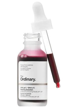 Кислотный пилинг для лица the ordinary aha 30% + bha 2% peeling solution, 30 мл1 фото