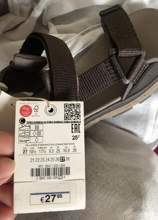 Нові сандалі з технологічної тканини. 23,24,25,26,27,28 розмір. зара