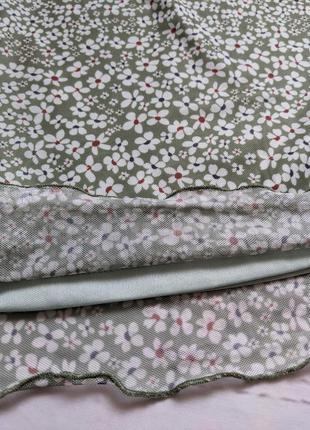 Легкая юбка, юбка в цветы от shein3 фото