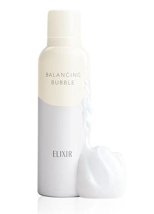 Балансирующая пенка для умывания лица elixir reflet balancing bubble shiseido, 165 гр.1 фото