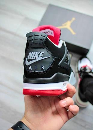 Кросівки nike air jordan 4 black-red — купить в Украине | SHAFA