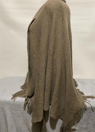 Женская накидка с шарфиком оверсайз  (kd №75)4 фото