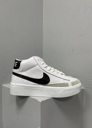 Кроссовки nike blazer mid platform «white black’ кроссовки»