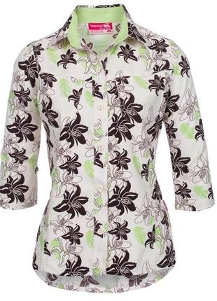 Оригинал блуза женская дышащая ткань рукав 3/4, trespass rio размер s1 фото