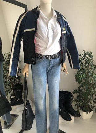 Белая базовая рубашка брйфренда оверсайз