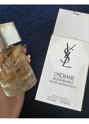 Yves saint laurent l'homme 100 ml. - туалетна вода - чоловічий - ( tester )1 фото