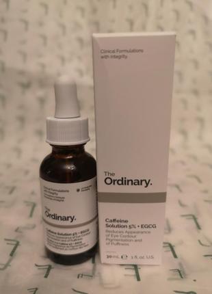 The ordinary caffeine solution 5% + egcg сыворотка под глаза с кофеином и зеленым чаем, 30 мл2 фото