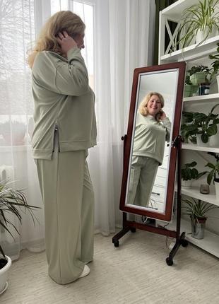 Костюм брючний жіночий на кожен день брюки палацо різні кольори