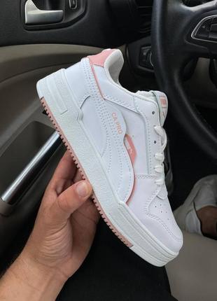 Женские кроссовки puma ca white pink / smb5 фото