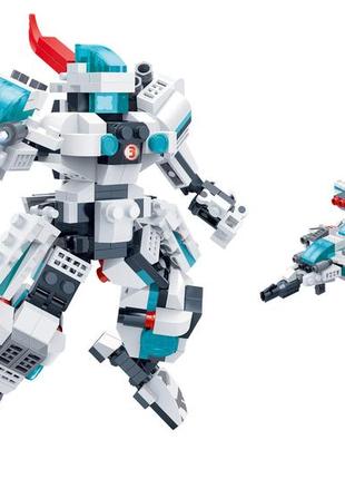 Конструктор-трансформер "mech 2" звездный звездный полицейский. тм banbao 297 детали (6323)