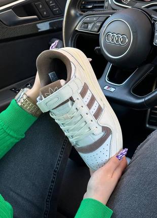 Кроссовки adidas forum low beige brown4 фото