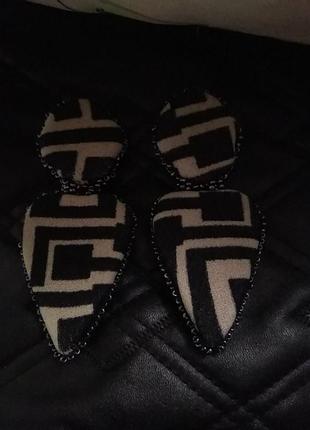 Серьги серце руны