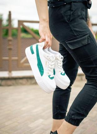 Жіночі кросівки puma cali sport heritage white teal / smb3 фото