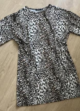 Платье в леопардовый принт леопард1 фото