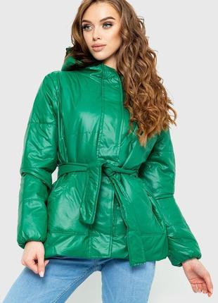 Куртка женская демисезонная цвет зеленый